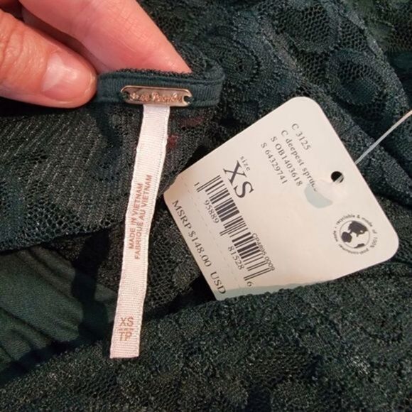 Free People Dresses Deepest Spruce Green Dress - Picture 7 of 7